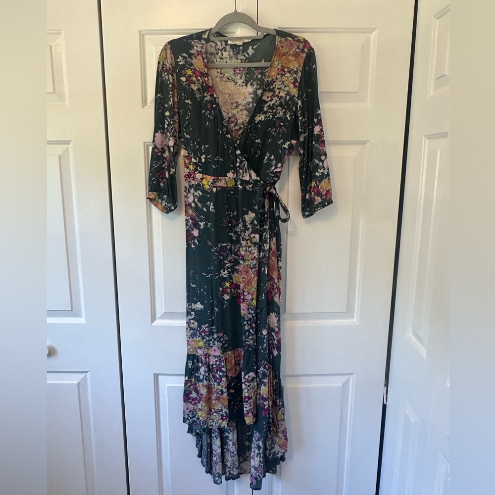 Lovestitch Dark Floral Maxi Dress
